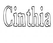 Coloriage Cinthia