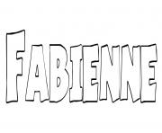 Coloriage Fabienne