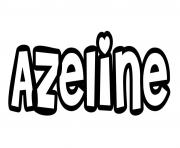 Coloriage Azeline