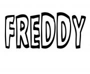 Coloriage Freddy