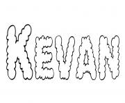 Coloriage Kevan