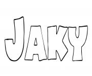 Coloriage Jaky