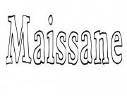 Coloriage Maissane