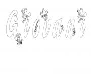 Coloriage Giovani