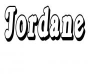 Coloriage Jordane