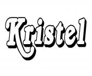 Coloriage Kristel