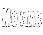 Coloriage Moktar