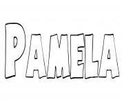 Coloriage Pamela