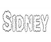 Coloriage Sidney