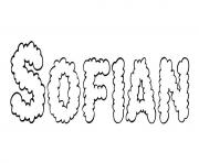 Coloriage Sofian