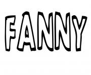 Coloriage Fanny