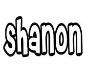 Coloriage Shanon