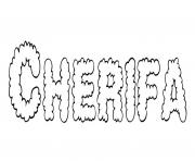 Coloriage Cherifa