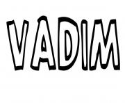 Coloriage Vadim