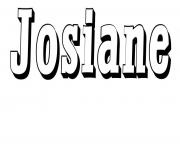 Coloriage Josiane