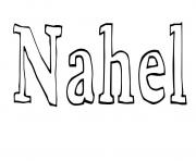 Coloriage Nahel