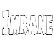 Coloriage Imrane