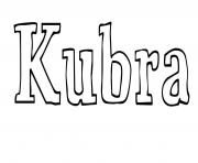 Coloriage Kubra