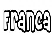 Coloriage Franca