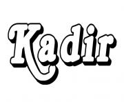 Coloriage Kadir