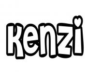 Coloriage Kenzi