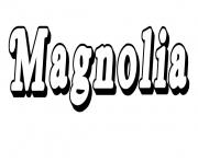 Coloriage Magnolia