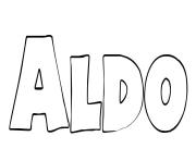 Coloriage Aldo