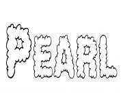 Coloriage Pearl