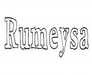 Coloriage Rumeysa