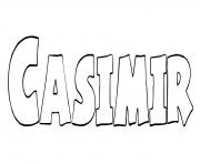 Coloriage Casimir