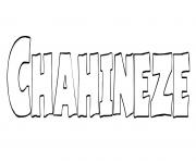 Coloriage Chahineze