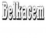 Coloriage Belkacem