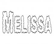 Coloriage Melissa