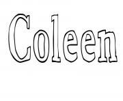 Coloriage Coleen