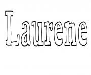 Coloriage Laurene