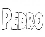 Coloriage Pedro