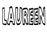 Coloriage Laureen