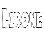 Coloriage Lirone