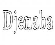 Coloriage Djenaba