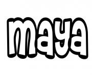 Coloriage Maya