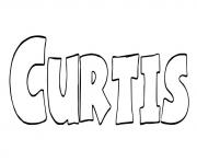 Coloriage Curtis