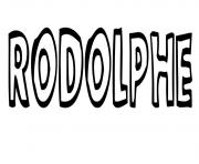 Coloriage Rodolphe