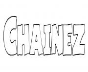 Coloriage Chainez