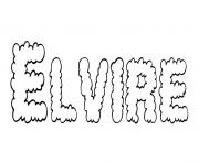 Coloriage Elvire