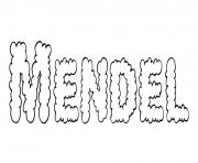 Coloriage Mendel