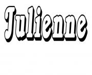 Coloriage Julienne