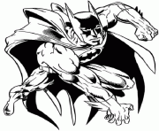 Coloriage batman attaque