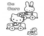 Coloriage alphabet hello kitty