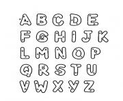 Coloriage alphabet majuscule