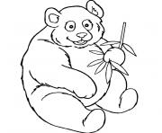 Coloriage bebe panda